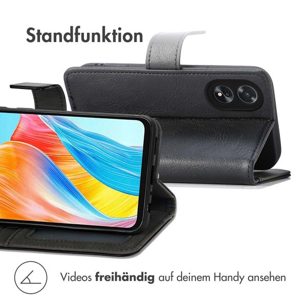 imoshion Luxuriöse Klapphülle Oppo A18 / Oppo A38 - Schwarz
