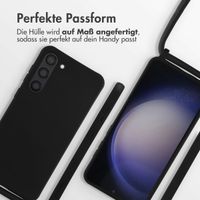 imoshion Silikonhülle mit Band für das Samsung Galaxy S23 Plus - Schwarz