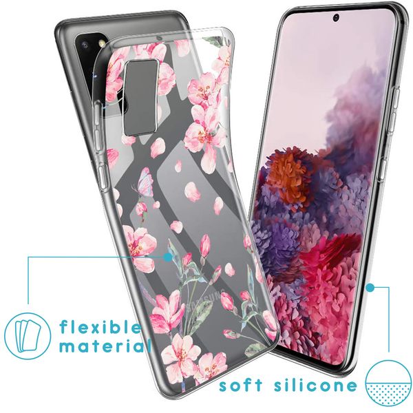 imoshion Design Hülle Samsung Galaxy S20 - Blume - Rosa