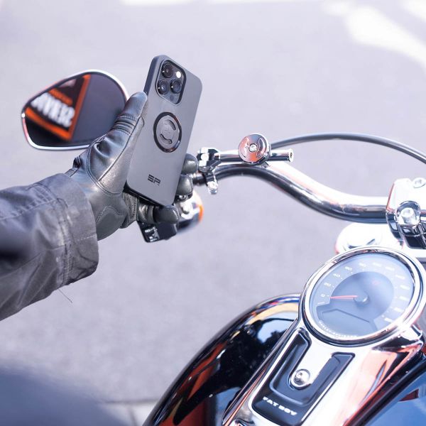 SP Connect Moto Mount 3D 1 1/2" - Handyhalter fürs Motorrad - Universal - Geeignet für SPC+ Hüllen - Chrome