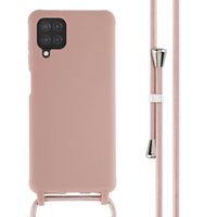 imoshion SilikonHülle mit Band Samsung Galaxy A12 - Sand Pink
