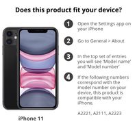 imoshion Backcover mit Band Schwarz für das iPhone 11