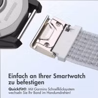 imoshion QuickFit® Nylon Armband -   Garmin 22 mm Anschluss - Größe L/XL - Weiß