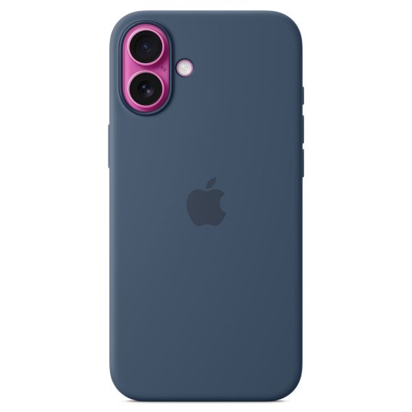 Apple Silikon-Case MagSafe für das Apple iPhone 16 Plus - Denim