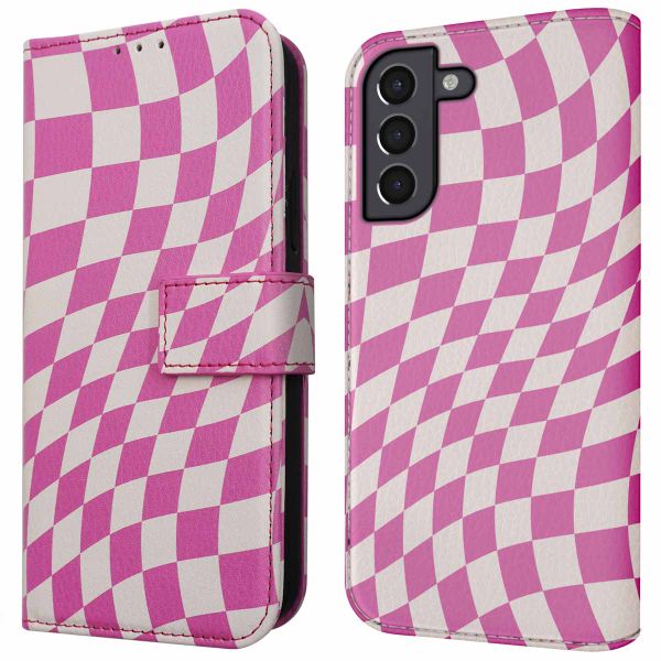 imoshion Design Klapphülle Samsung Galaxy S21 - Retro Pink