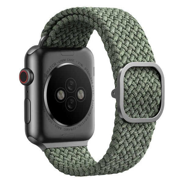 Uniq Aspen Geflochtenes Armband für die Apple Watch Series 1 bis 10 / SE / Ultra (2) (44/45/46/49 mm) - Zypressengrün