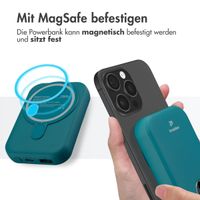 imoshion MagSafe Powerbank - 10.000 mAh - Kabellose Powerbank - Petrolgrün