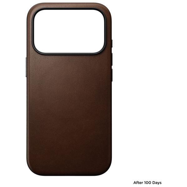 Nomad Modern Leather Case mit MagSafe Apple iPhone 18 Pro / 17 Pro - Brown