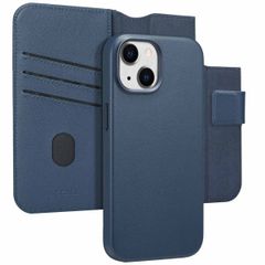 Accezz 2-in-1 Klapphülle aus Leder mit MagSafe Apple iPhone 15 - Nightfall Blue