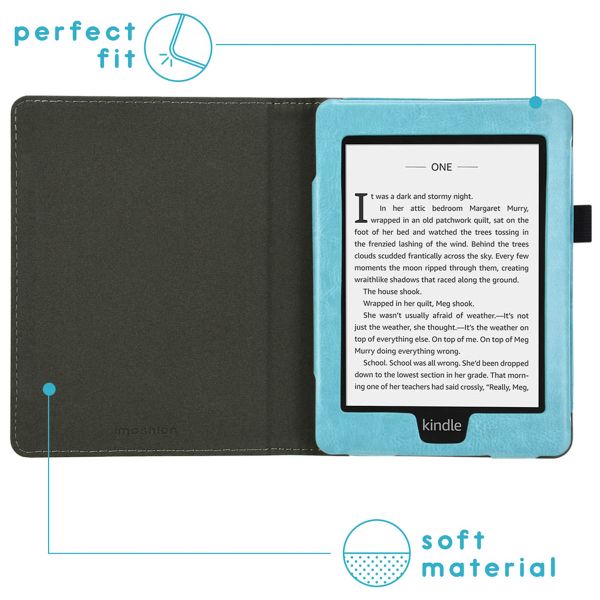 imoshion Vegan Leather Klapphülle Amazon Kindle Paperwhite 4 - Hellblau