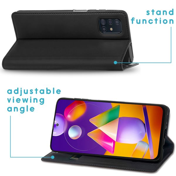 imoshion Slim Folio Klapphülle Samsung Galaxy M31s - Schwarz