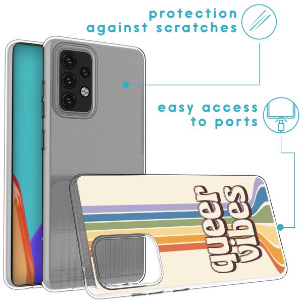 imoshion Design Hülle für das Samsung Galaxy A52(s) (5G/4G) - Rainbow Queer vibes