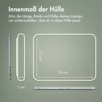 Accezz Leather Laptop Hülle Apple MacBook 15 Zoll - Laptop Sleeve - Schwarz