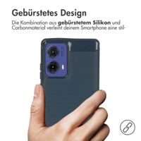 imoshion Brushed Back Cover für das Motorola Moto G85 - Dunkelblau