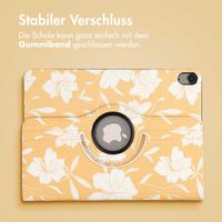 imoshion 360° drehbare Design Klapphülle Apple iPad Air 5 (2022) / Air 4 (2020) - Yellow Flowers