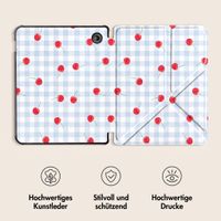 imoshion Design Klappbare Klapphülle Kobo Libra Colour - Cherry Check