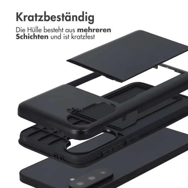 imoshion Backcover mit Kartenfach Samsung Galaxy A37 (5G) - Schwarz