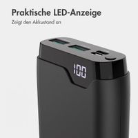 imoshion Powerbank 20.000 mAh - 22,5W Schnellladegerät - USB-C / USB-A - Schwarz