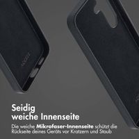 Accezz MagSafe Leather Backcover für das Samsung Galaxy S25 - Onyx Black