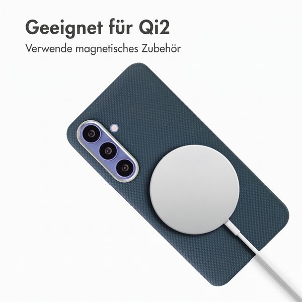 Accezz Mesh Backcover mit MagSafe Samsung Galaxy S25 / S24 - Dunkelblau