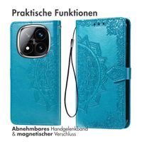imoshion Mandala Klapphülle Xiaomi Redmi Note 14 Pro (4G) - Türkis