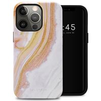 Selencia Vivid Tough Back Cover für das iPhone 13 Pro - Chic Marble Gold