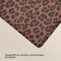 Selencia Sabi Laptop Cover Leopardenmuster Apple MacBook Air 13 Zoll (2022 / 2024 M3 chip / 2025 M4 chip) - Mocha Brown