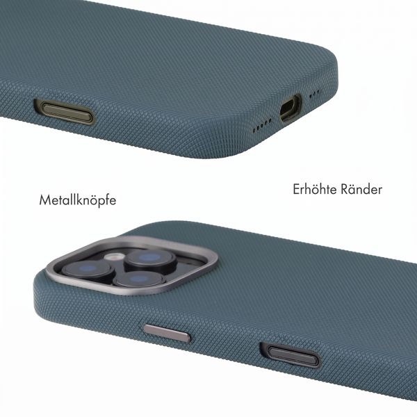 Accezz Mesh Backcover mit MagSafe Apple iPhone 16 Pro - Dunkelblau