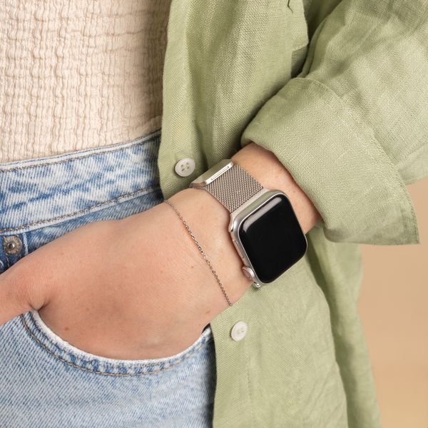 imoshion Mailändische Magnetarmband für Apple Watch | 38/40/41/42 mm - Starlight