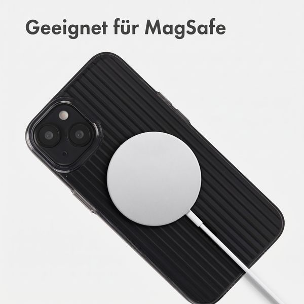 Accezz Lite Backcover mit MagSafe | Fluted | Apple iPhone 14 - Schwarz
