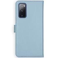 Selencia Echtleder Klapphülle Samsung Galaxy S20 FE - Air Blue