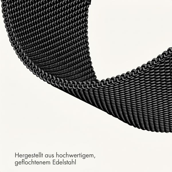 imoshion Mailändische Magnetarmband -   Universelle 18 mm Anschluss - Schwarz