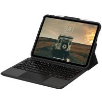 UAG Rugged Bluetooth-Tastatur Klapphülle mit Trackpad für das Apple iPad 11 (2025) 11 Zoll A16 / iPad 10 (2022) 10.9 Zoll - Schwarz