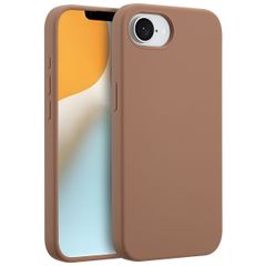 Accezz Liquid Silikoncase mit MagSafe iPhone 16e - Hellbraun