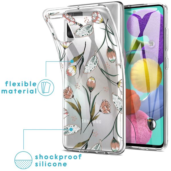 imoshion Design Hülle Samsung Galaxy A51 - Vintage Flowers