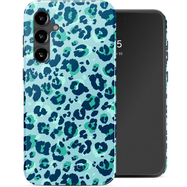 Selencia Vivid Back Cover Samsung Galaxy S23 FE - Wild Spots Light Blue