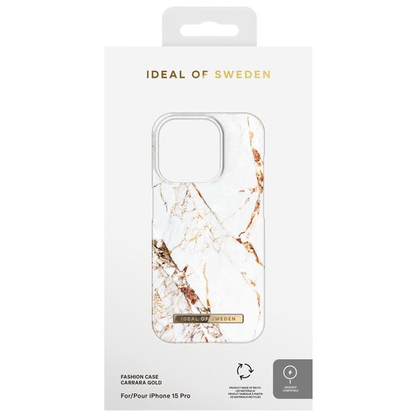 iDeal of Sweden Fashion Back Case für das iPhone 15 Pro - Carrara Gold