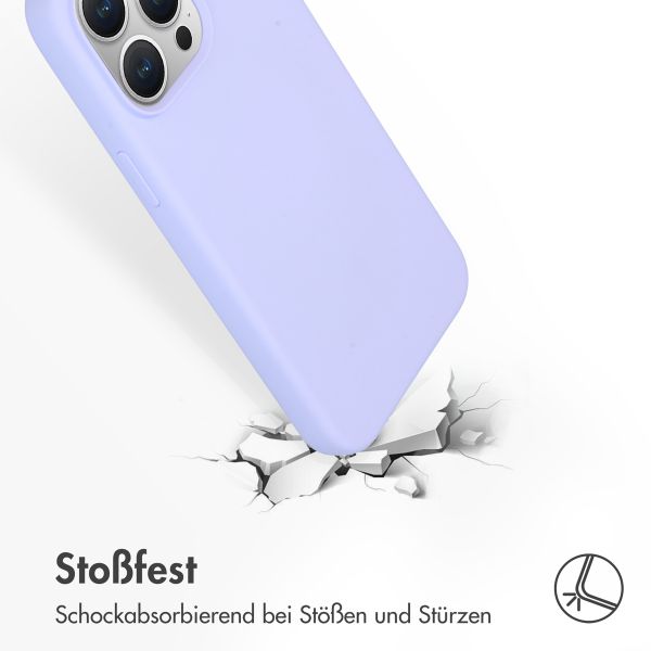 Accezz Liquid Silikoncase mit MagSafe für das iPhone 15 Pro Max - Violett