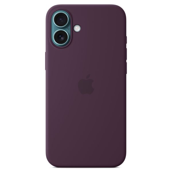 Apple Silikon-Case MagSafe für das iPhone 16 Plus - Plum