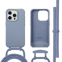 imoshion Color Backcover mit abnehmbarem Handykette und MagSafe Apple iPhone 15 Pro Max - Ash Blue