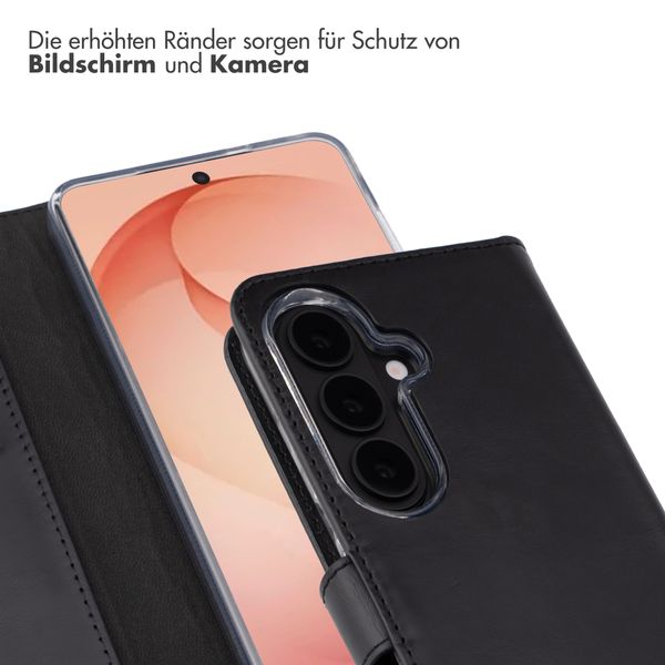 Selencia Echtleder Klapphülle Samsung Galaxy S26 Plus - Schwarz