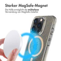 imoshion Klare Glitter Backcover mit MagSafe Apple iPhone 15 Pro Max - Gold