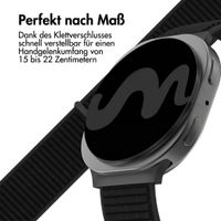 imoshion Nylonarmband für Samsung Galaxy Watch 8 (40/44mm) / Classic (46mm) - Schwarz