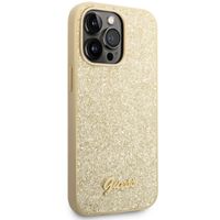 Guess Glitter Flakes Back Cover Apple iPhone 14 Pro - Gold