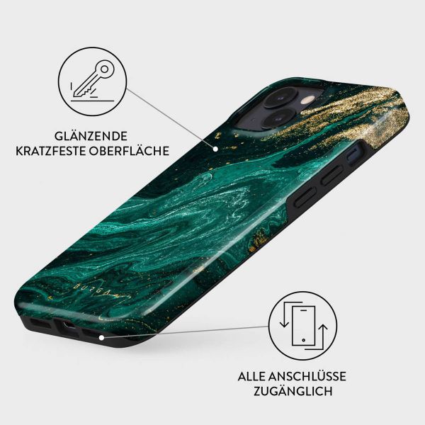 Burga Tough Back Cover für das Apple iPhone 15 - Emerald Pool