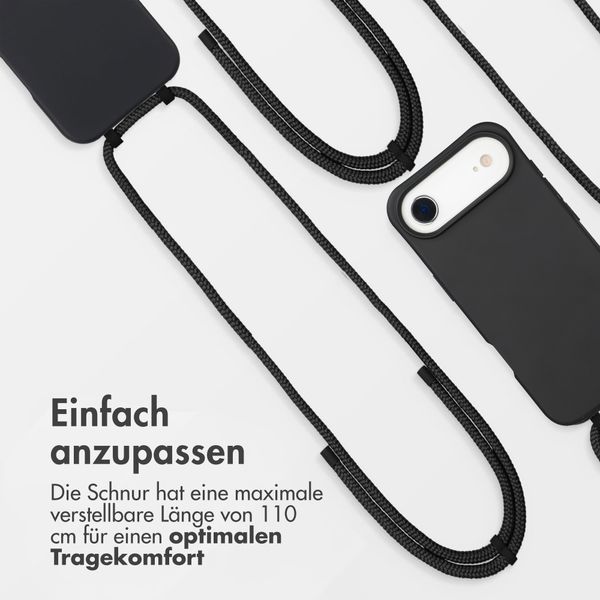imoshion Color Backcover mit abnehmbarem Handykette und MagSafe Apple iPhone Air - Schwarz