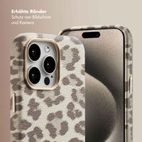 Selencia Sabi Backcover Leopardenmuster mit MagSafe Apple iPhone 15 Pro Max - Soft Ivory