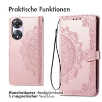 imoshion Mandala Klapphülle für das Oppo A78 (4G) - Rose Gold