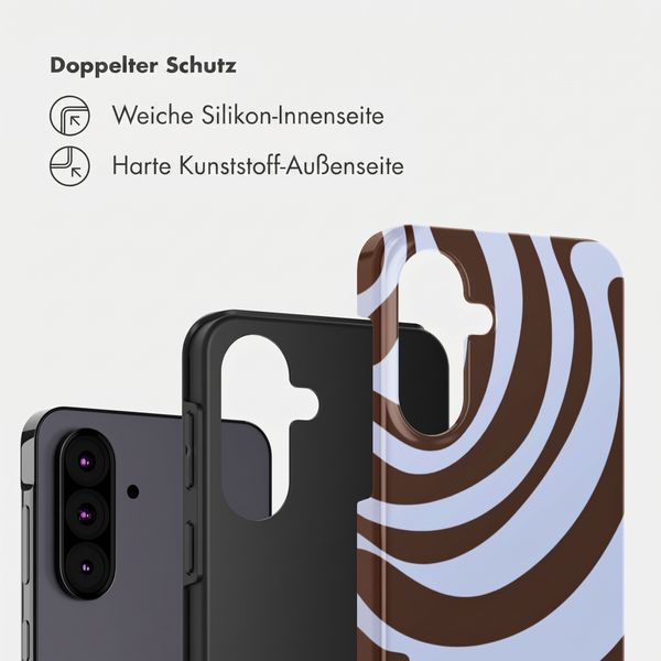 Selencia Vivid Back Cover Samsung Galaxy A37 (5G) - Dream Swirl Chocolate