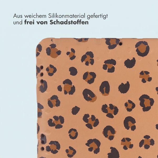 imoshion Kinder­sicheres Design Backcover mit Griff Samsung Galaxy Tab A11 Plus / A9 Plus - Panthermuster